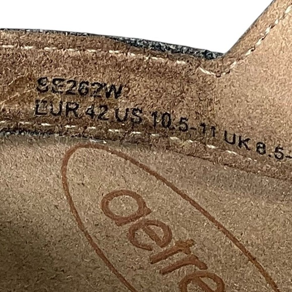 EuroComfort Yellow Leather Adjustable Strap Sandals 42 US 10.5-11 - Picture 7 of 11